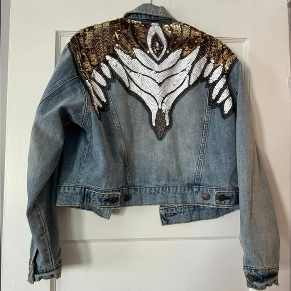 Free People Glam Denim Jacket